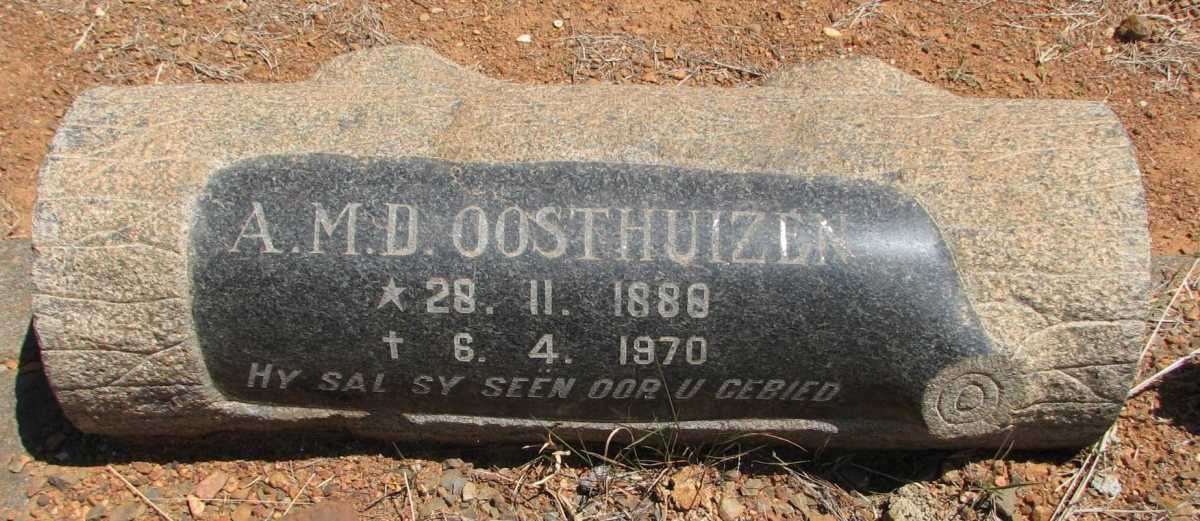 OOSTHUIZEN A.M.D. 1888-1970