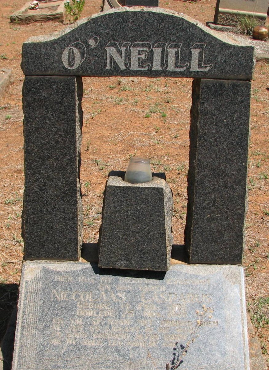 O'NEILL Nicolaas Casparus 1898-1949