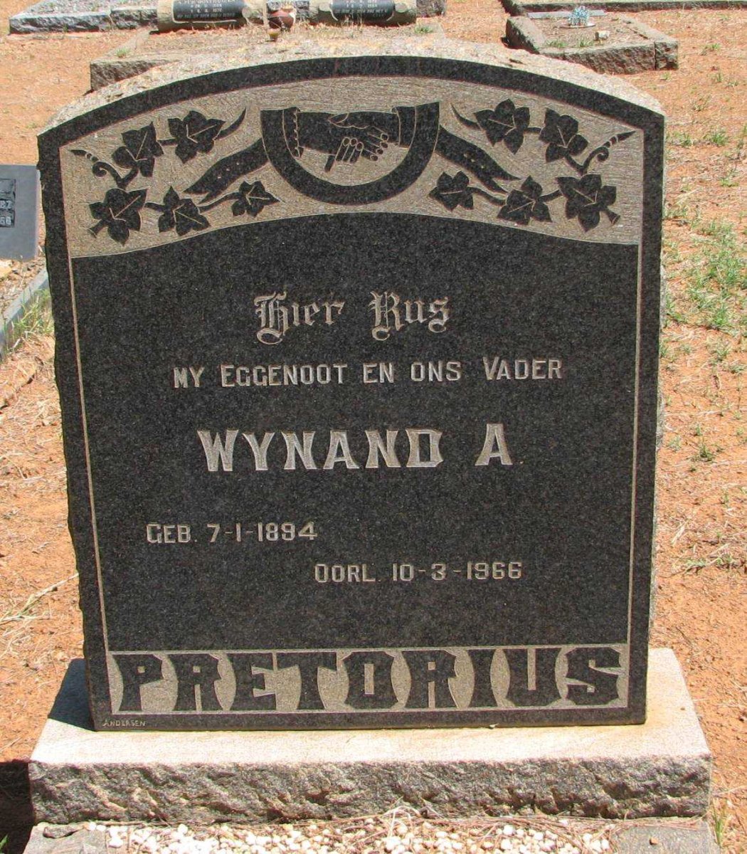 PRETORIUS Wynand A. 1894-1966