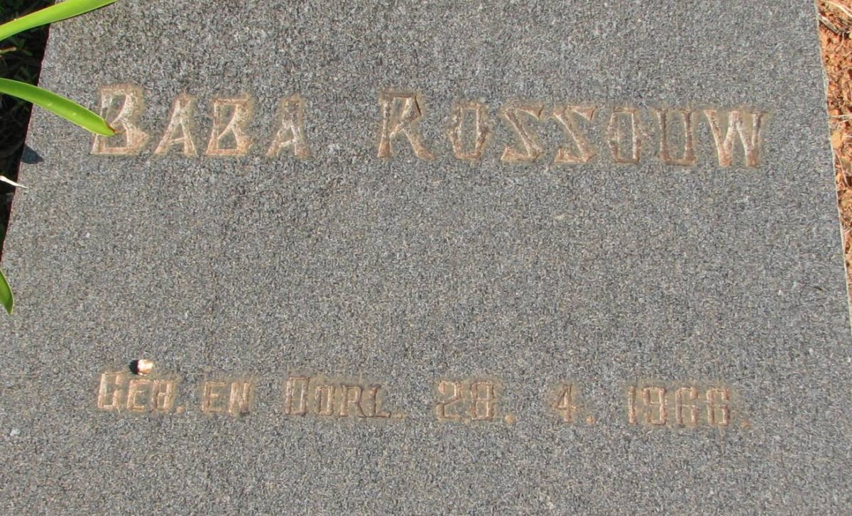 ROSSOUW Baba 1966-1966
