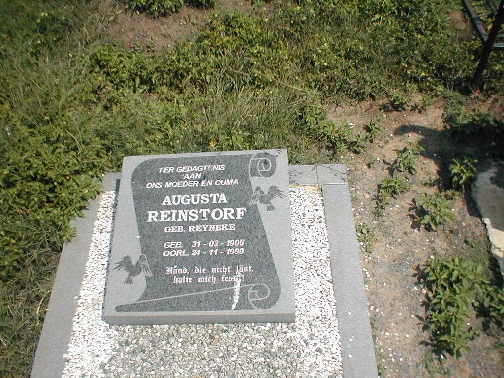 REINSTORF Augusta nee REYNEKE 1906-1999