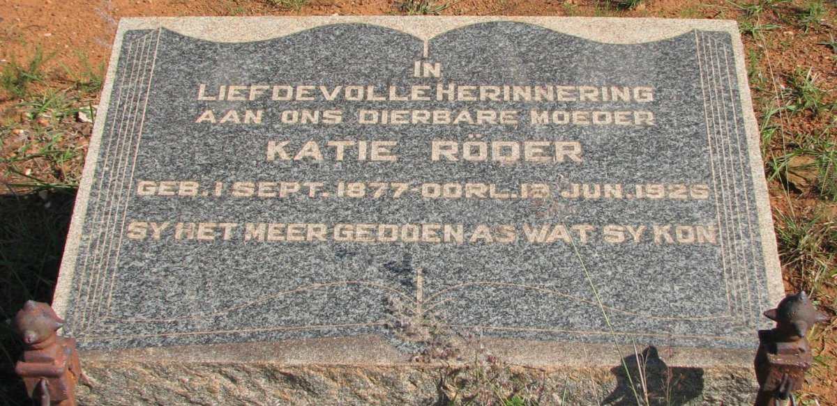 RODER Katie 1877-1926