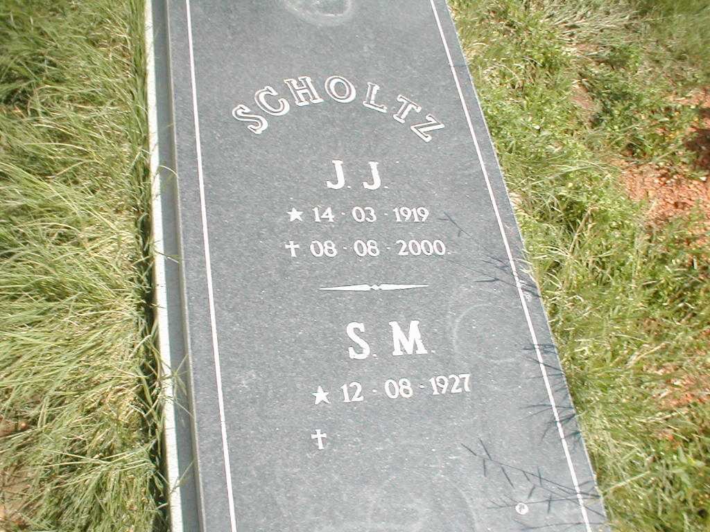 SCHOLTZ J.J. 1919-2000 &amp; S.M. 1927-??