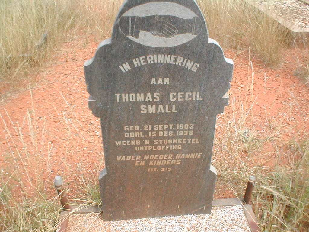 SMALL Thomas Cecil 1902-1938