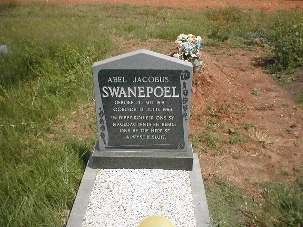 SWANEPOEL Abel Jacobus 1919-1998