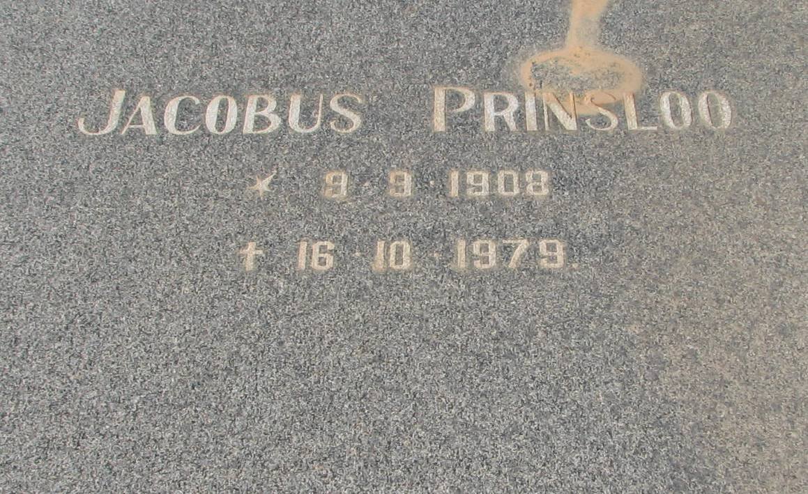 PRINSLOO Jacobus 1908-1979