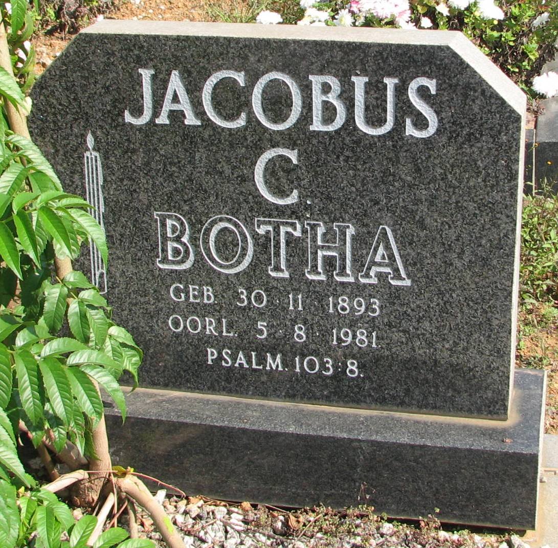 BOTHA Jacobus C. 1893-1981
