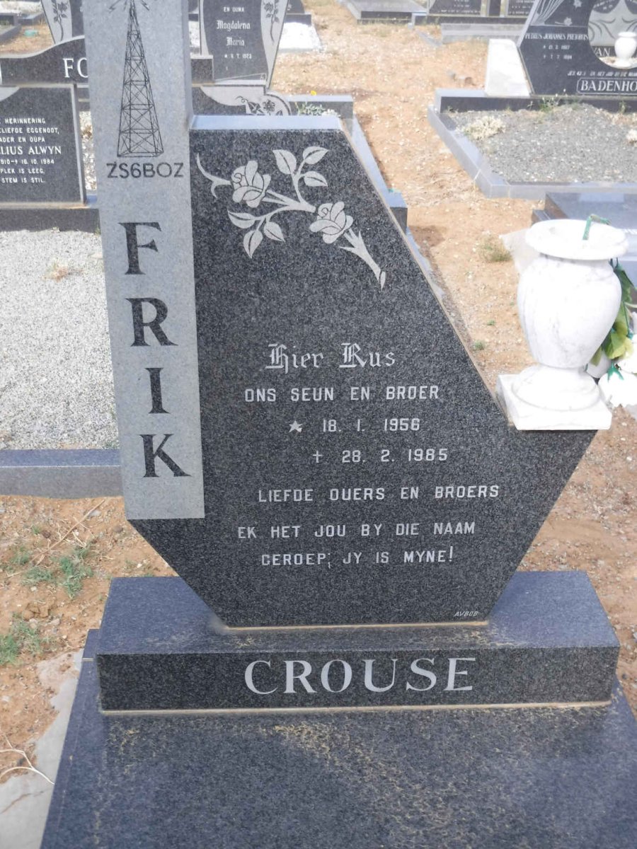 CROUSE Frik 1956-1985