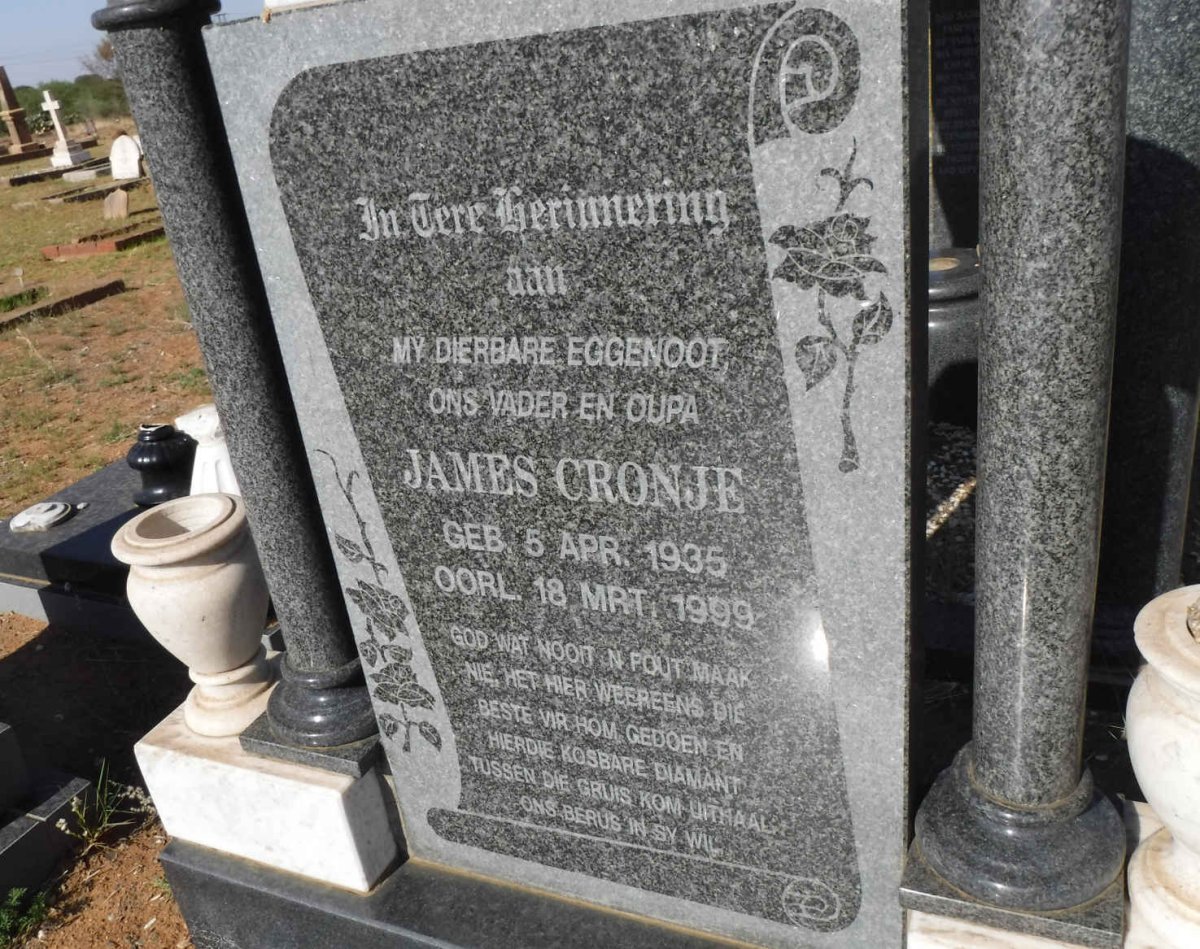 CRONJE James 1935-1999