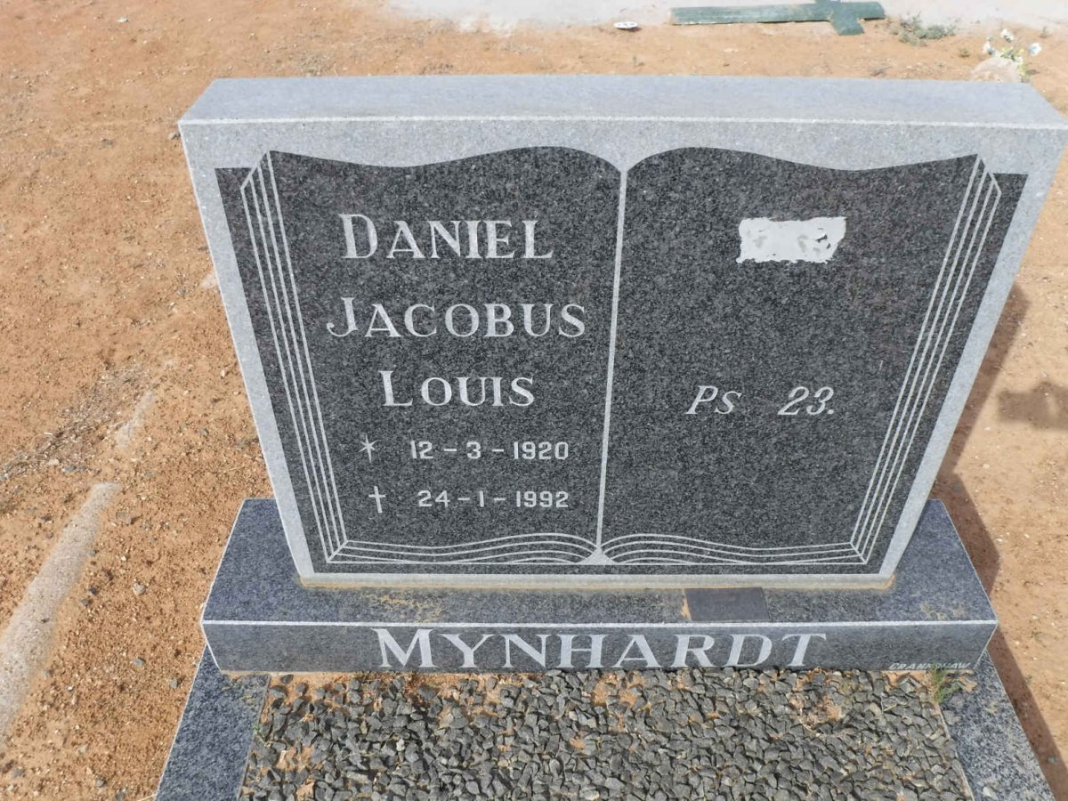 MYNHARDT Daniel Jacobus Louis 1920-1992