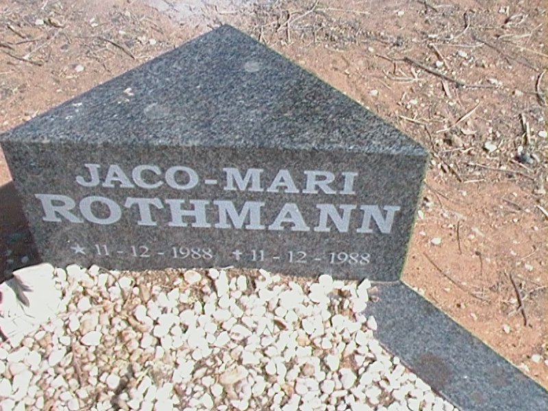 ROTHMANN Jaco-Mari 1988-1988