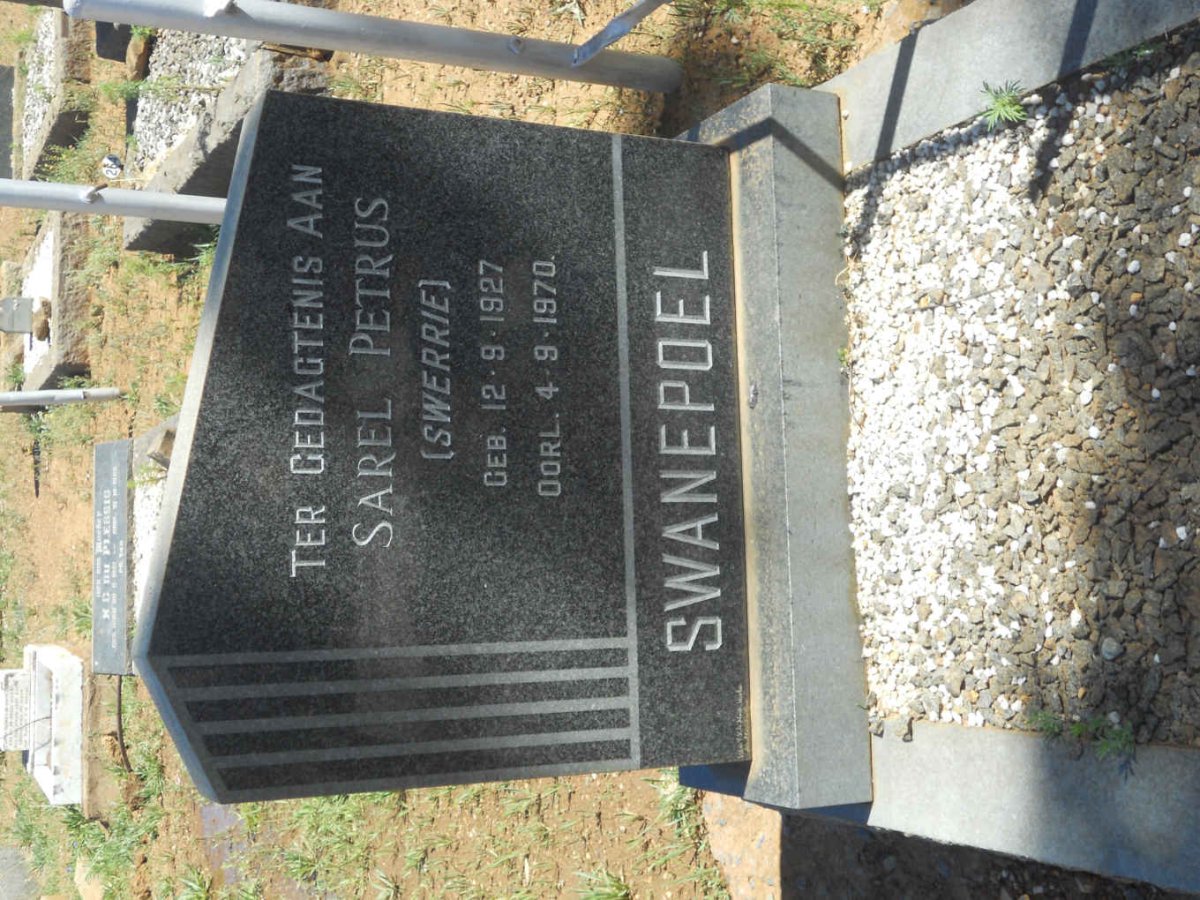 SWANEPOEL Sarel Petrus 1927-1970