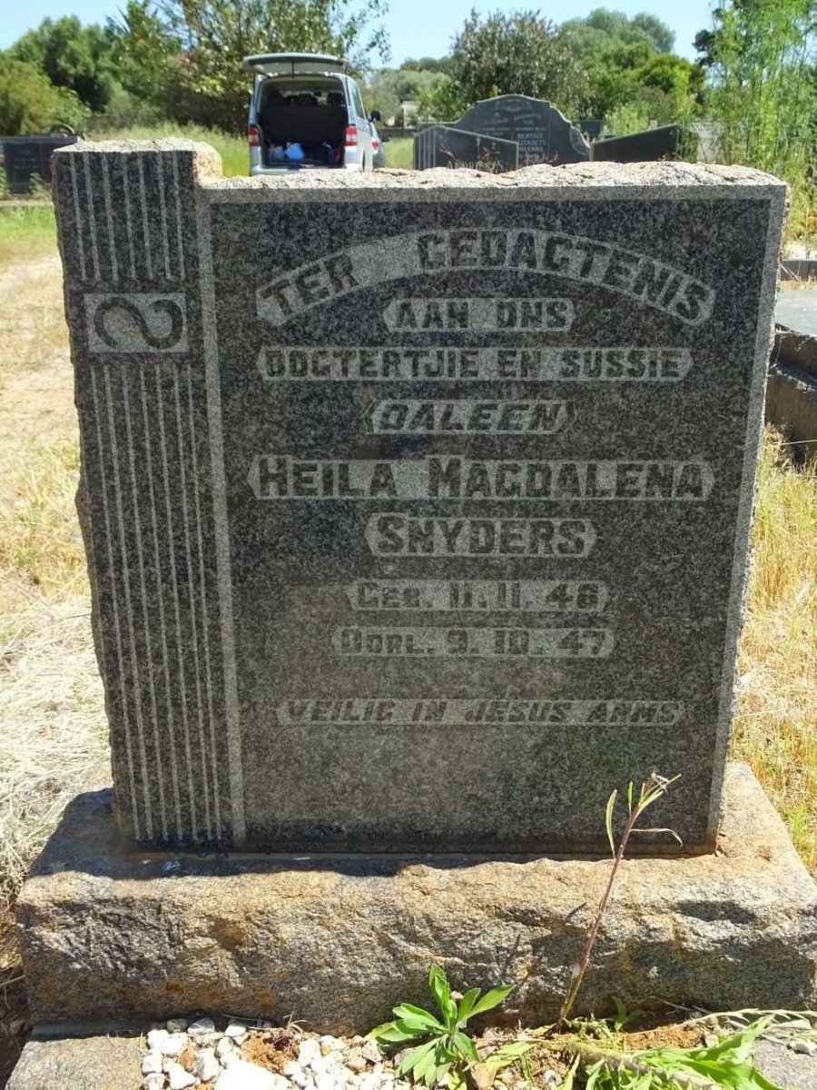 SNYDERS Heila Magdalena 1946-1947