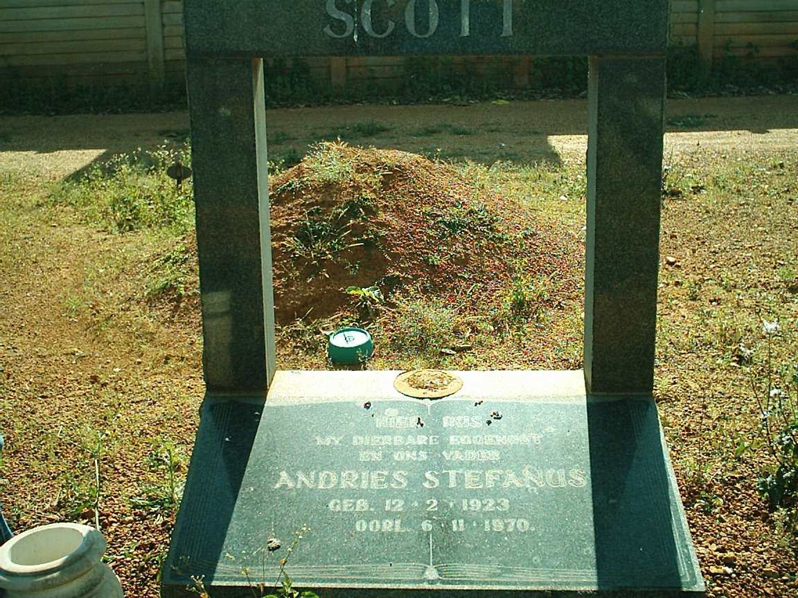 SCOTT  Andries Stefanus 1923-1970