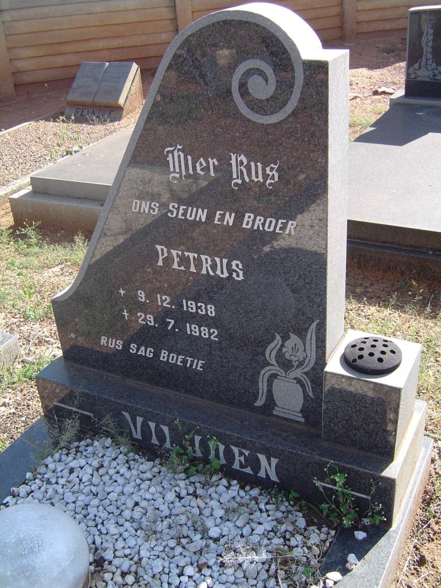 VILJOEN Petrus 1938-1982