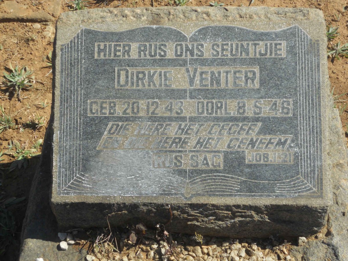 VENTER Dirkie 1943-1946