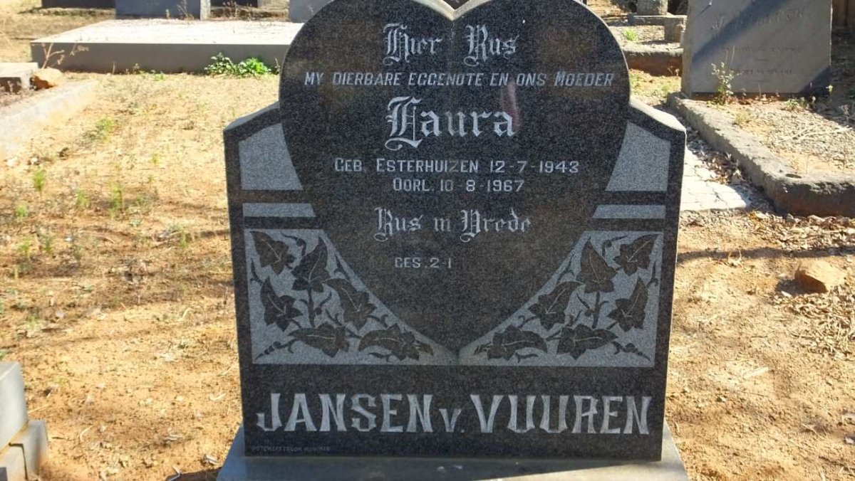 VUUREN Laura, Jansen van nee ESTERHUIZEN 1943-1967