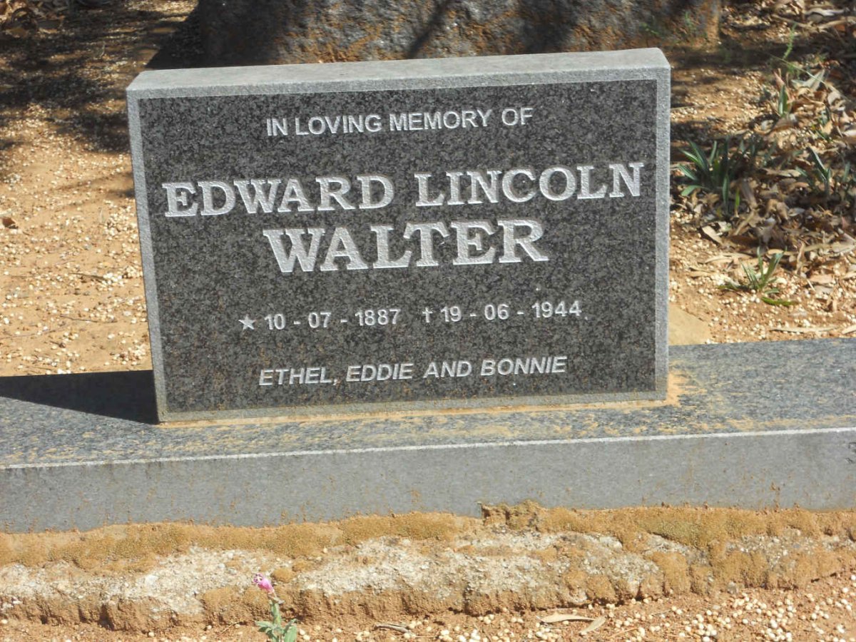 WALTER Edward Lincoln 1887-1944