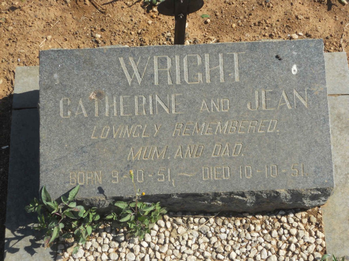 WRIGHT Catherine 1951-1951 :: WRIGHT Jean 1951-1951