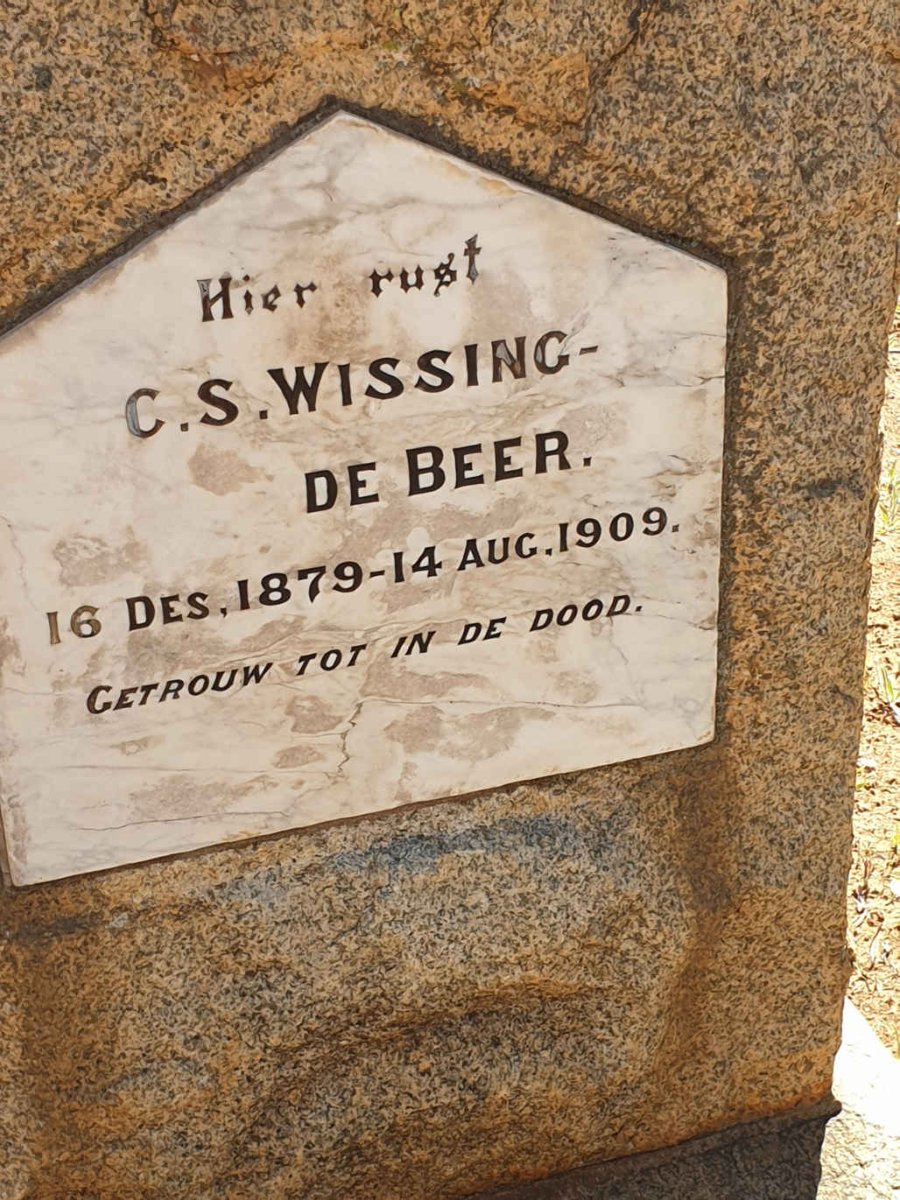 WISSING C.S. nee DE BEER 1879-1909