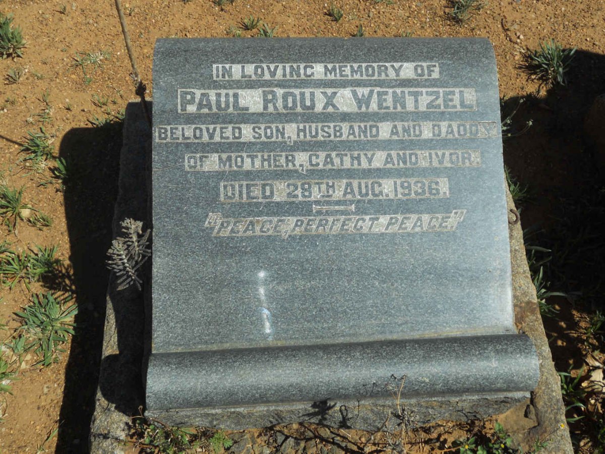 WENTZEL Paul Roux -1936