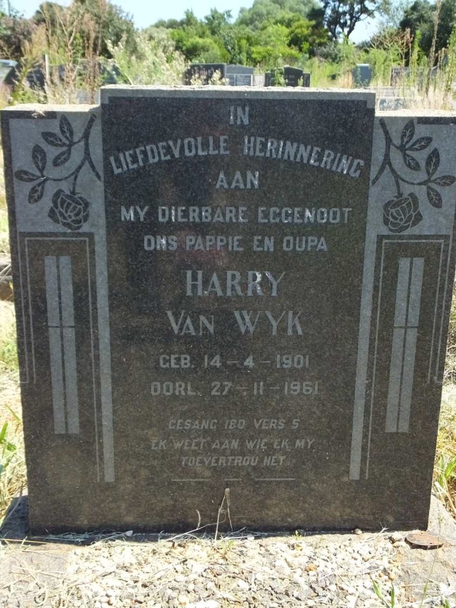 WYK Harry, van 1901-1961