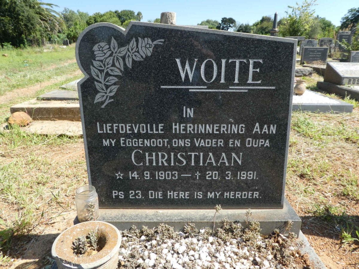 WOITE Christiaan 1903-1991