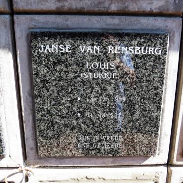 RENSBURG Louis, Janse van 1959-2011