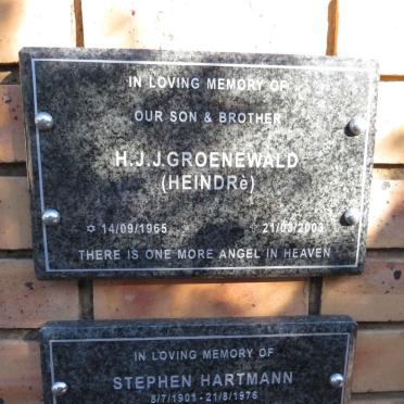 GROENEWALD H.J.J. 1965-2003
