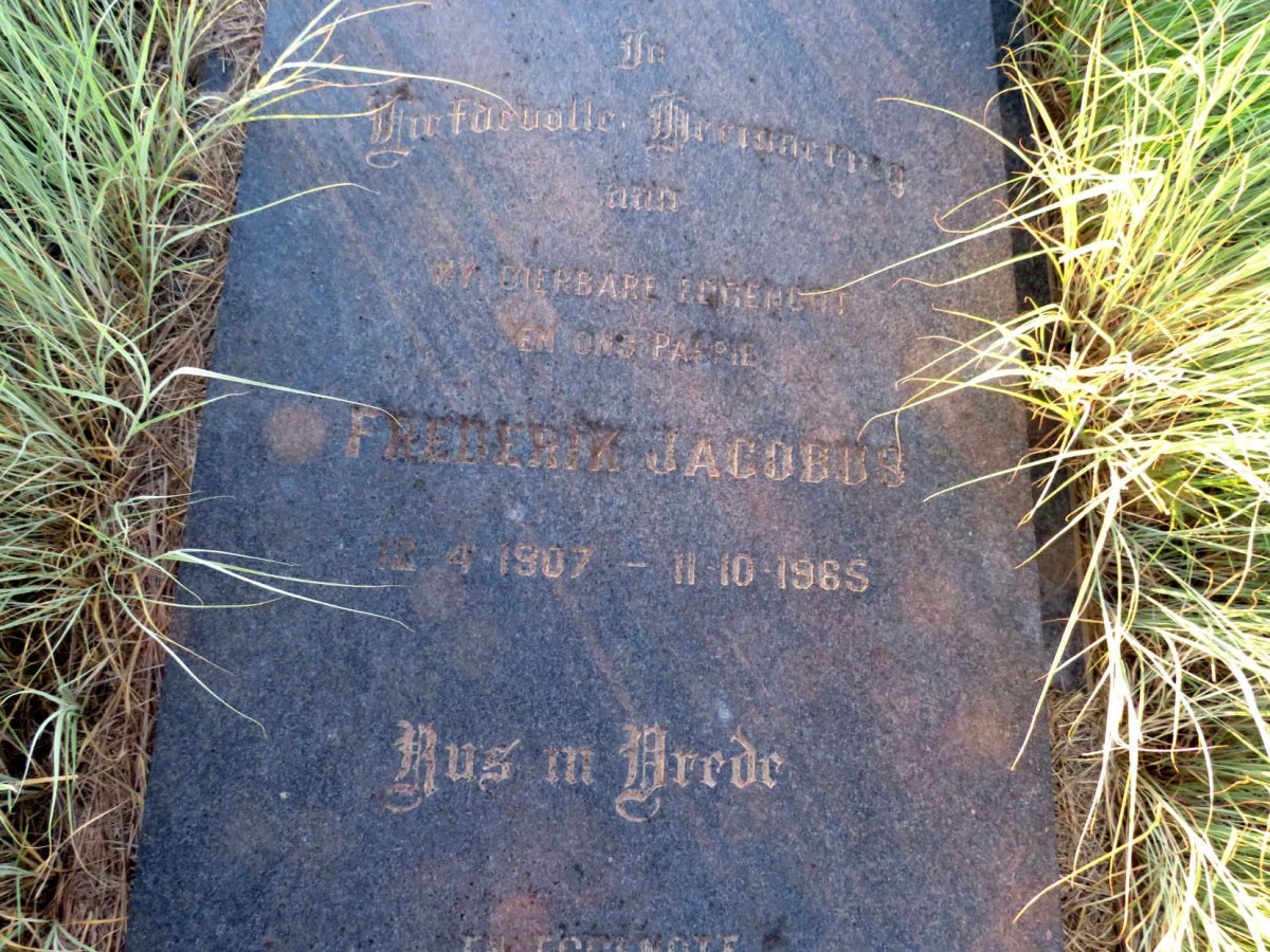 ? Frederik Jacobus 1907-1965