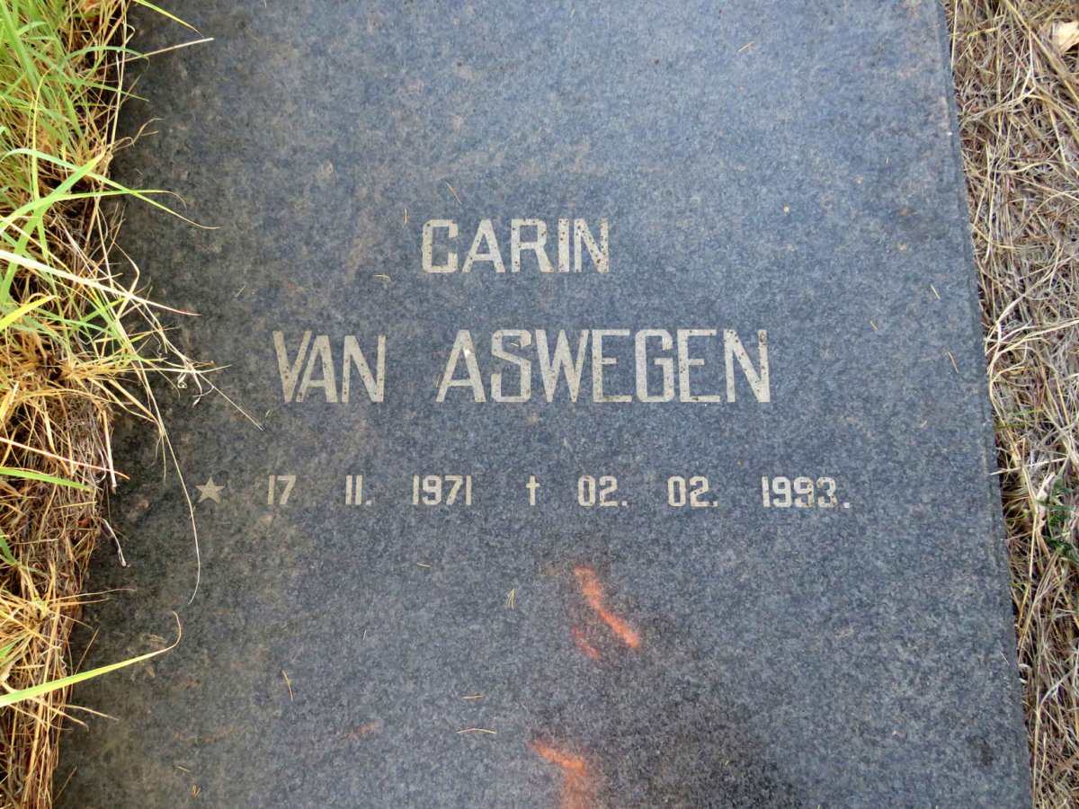 ASWEGEN Carin, van 1971-1993