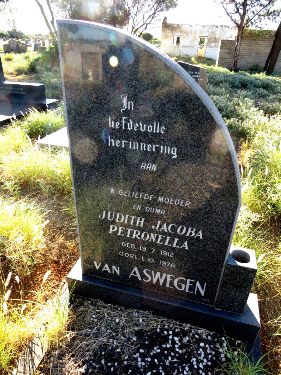 ASWEGEN Judith Jacoba Petronella, van 1912-1976
