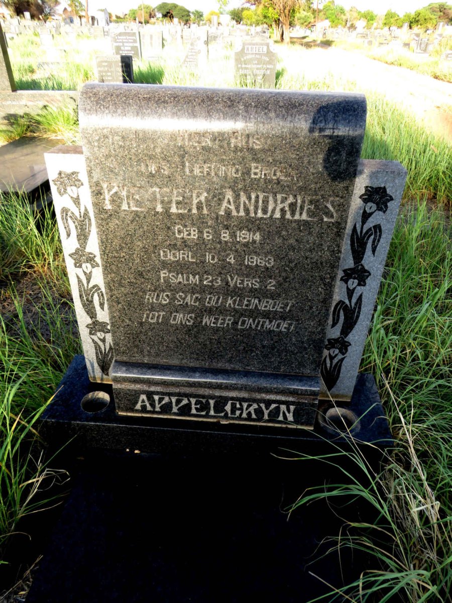 APPELGRYN Pieter Andries 1914-1963
