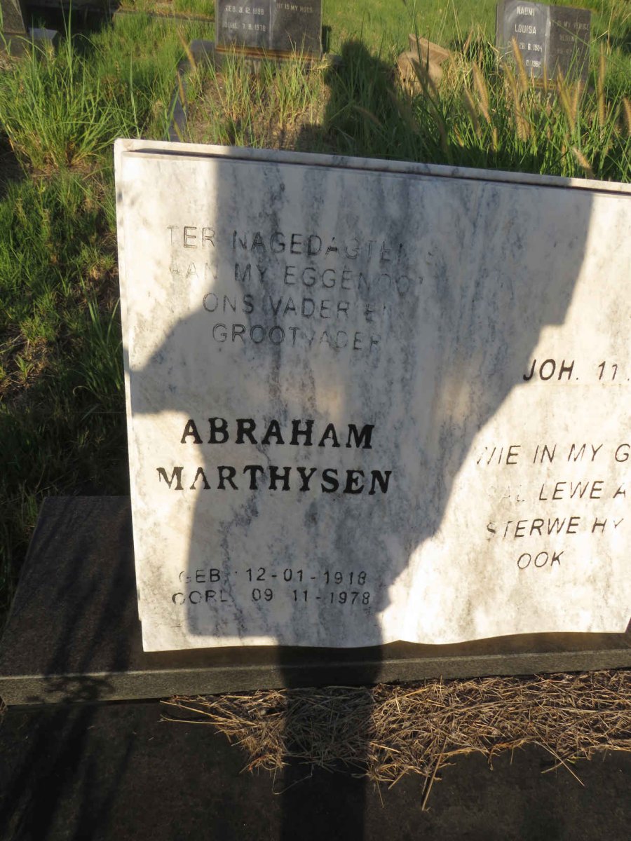 AARDE Abraham Marthysen, van 1918-1978 & Magrietha Johanna 1926-2013_2
