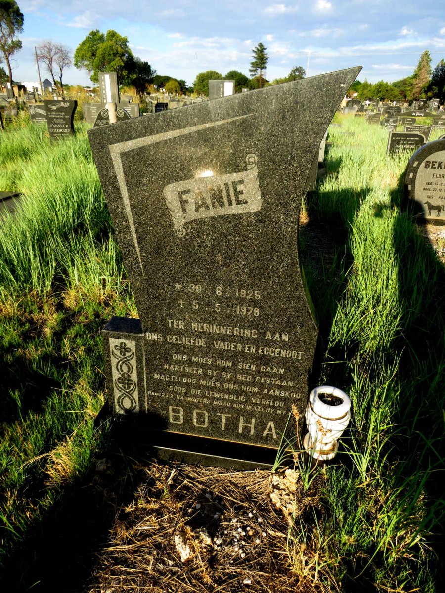 BOTHA Fanie 1925-1978