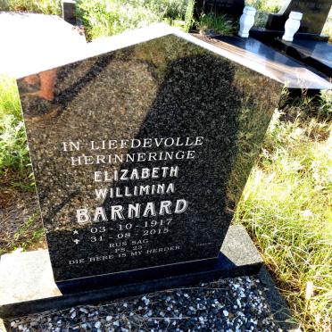 BARNARD Elizabeth Willimina 1917-2015