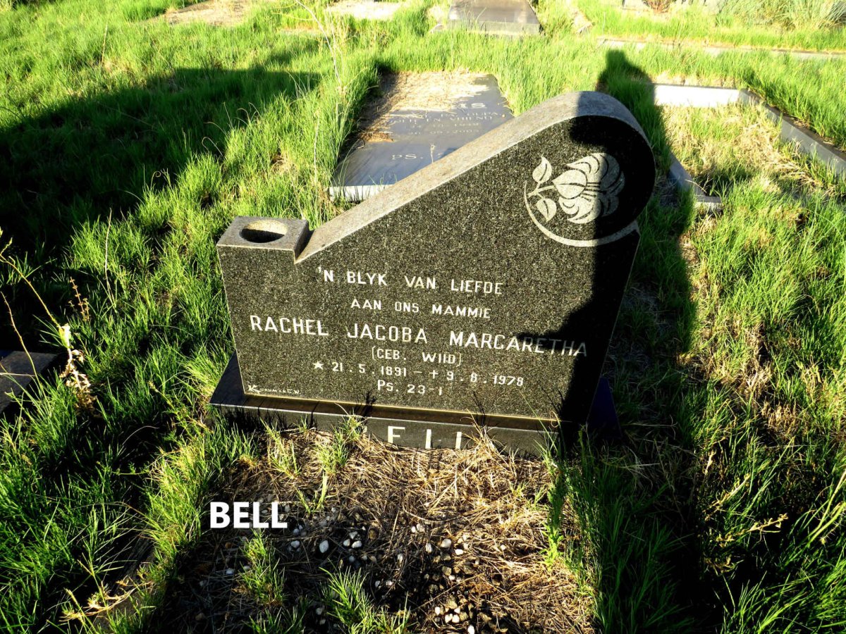BELL Rachel Jacoba Margaretha nee WIID 1891-1978
