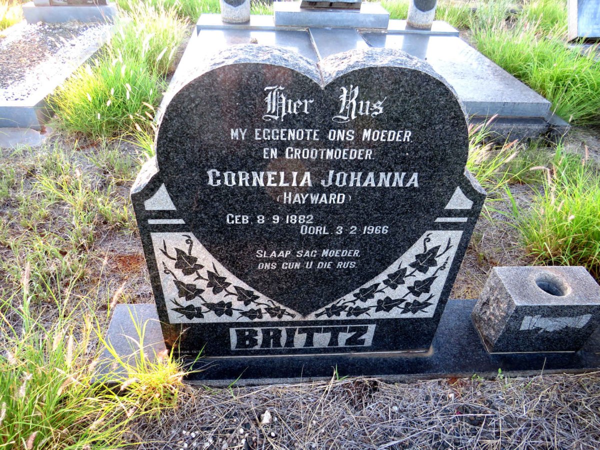 BRITS Rudolph Johannes 1882-1967 & Cornelia Johanna HAYWARD 1882-1966_2