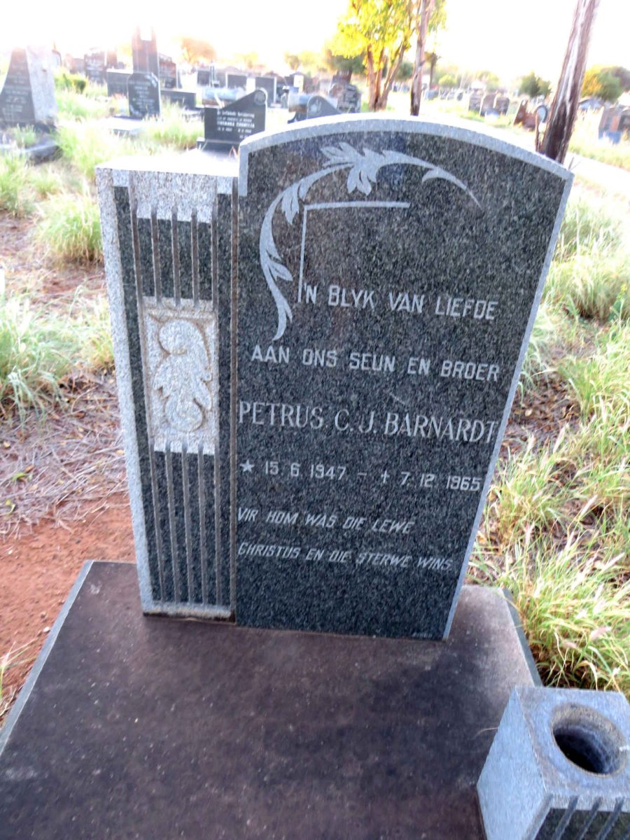 BARNARDT Petrus C.J. 1947-1965