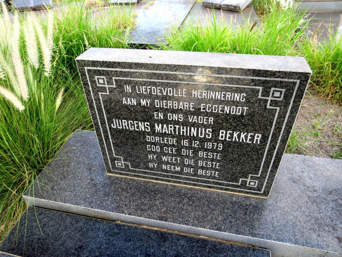 BEKKER Jurgens Marthinus -1979 & Anna Magrietha -2015_1