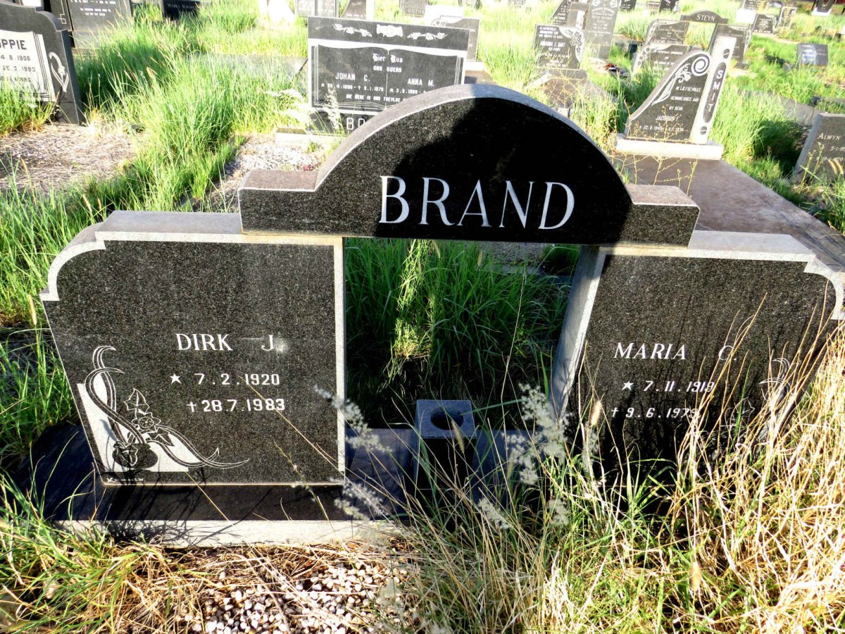 BRAND Dirk J. 1920-1983 & Maria 1919-1979