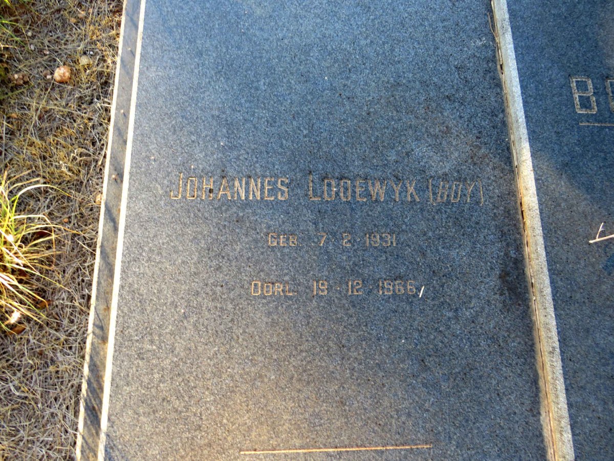 BOUWER Johannes Lodewyk 1931-1966 :: BOUWER Barend Daniel 1963-1966_2