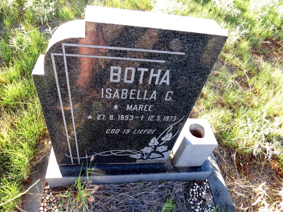 BOTHA Isabella C. nee MAREE 1893-1973