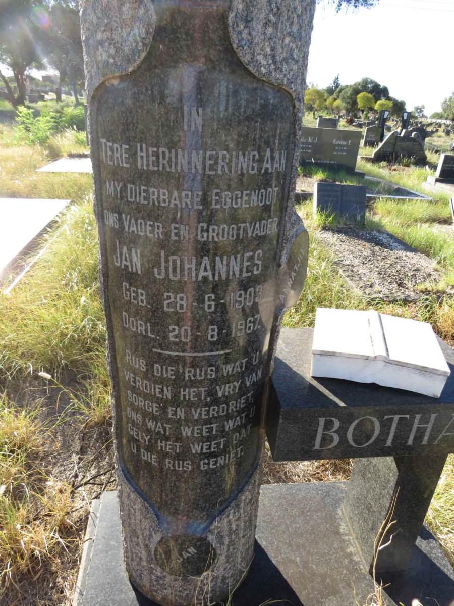BOTHA Jan Johannes 1903-1967