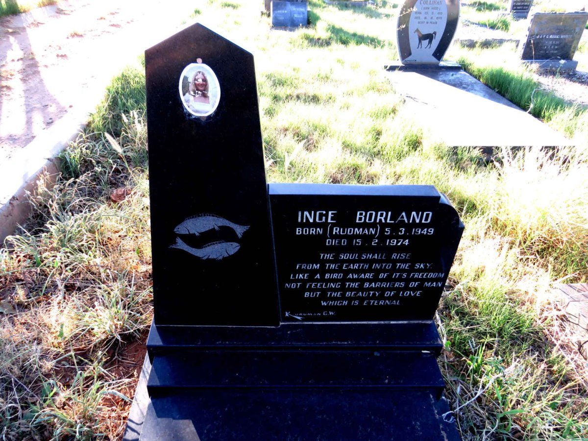 BORLAND Inge nee RUDMAN 1949-1974