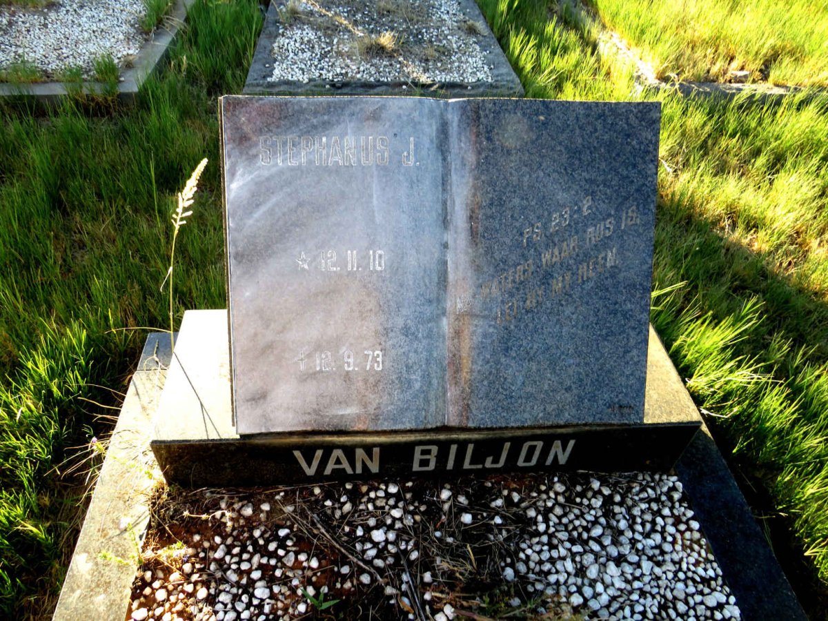 BILJON Stephanus J., van 1910-1973