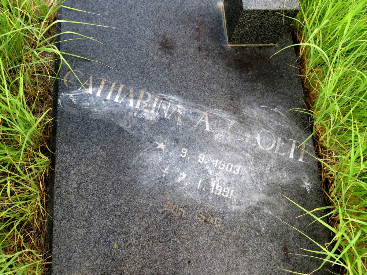 CLOETE Catharina A. 1903-1991