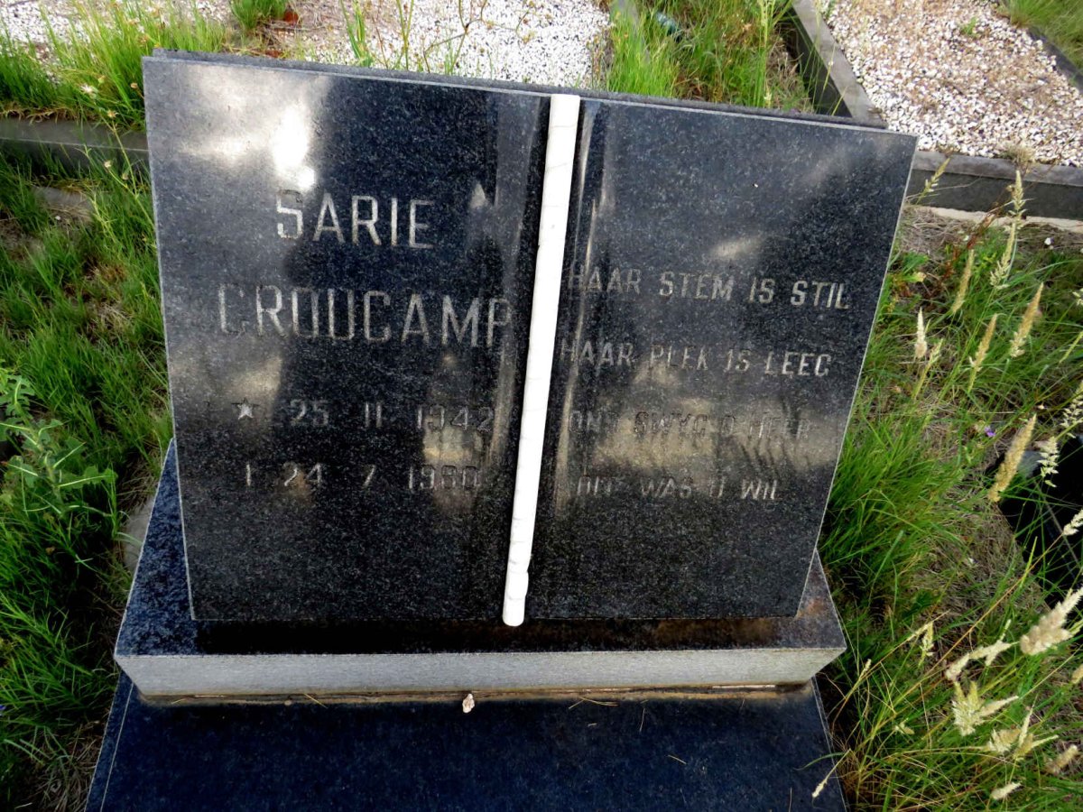 CROUCAMP Sarie 1942-1980