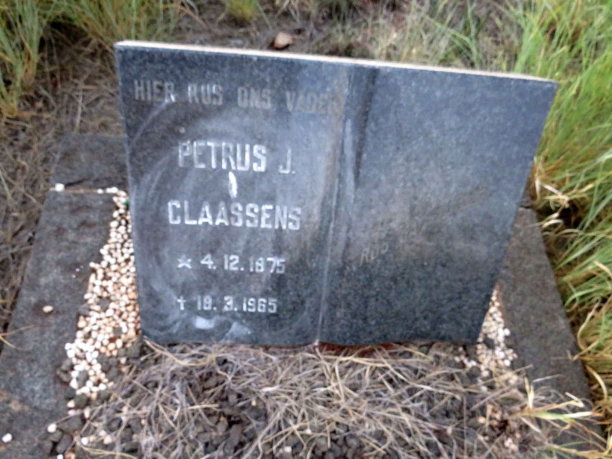 CLAASSENS Petrus J. 1875-1965
