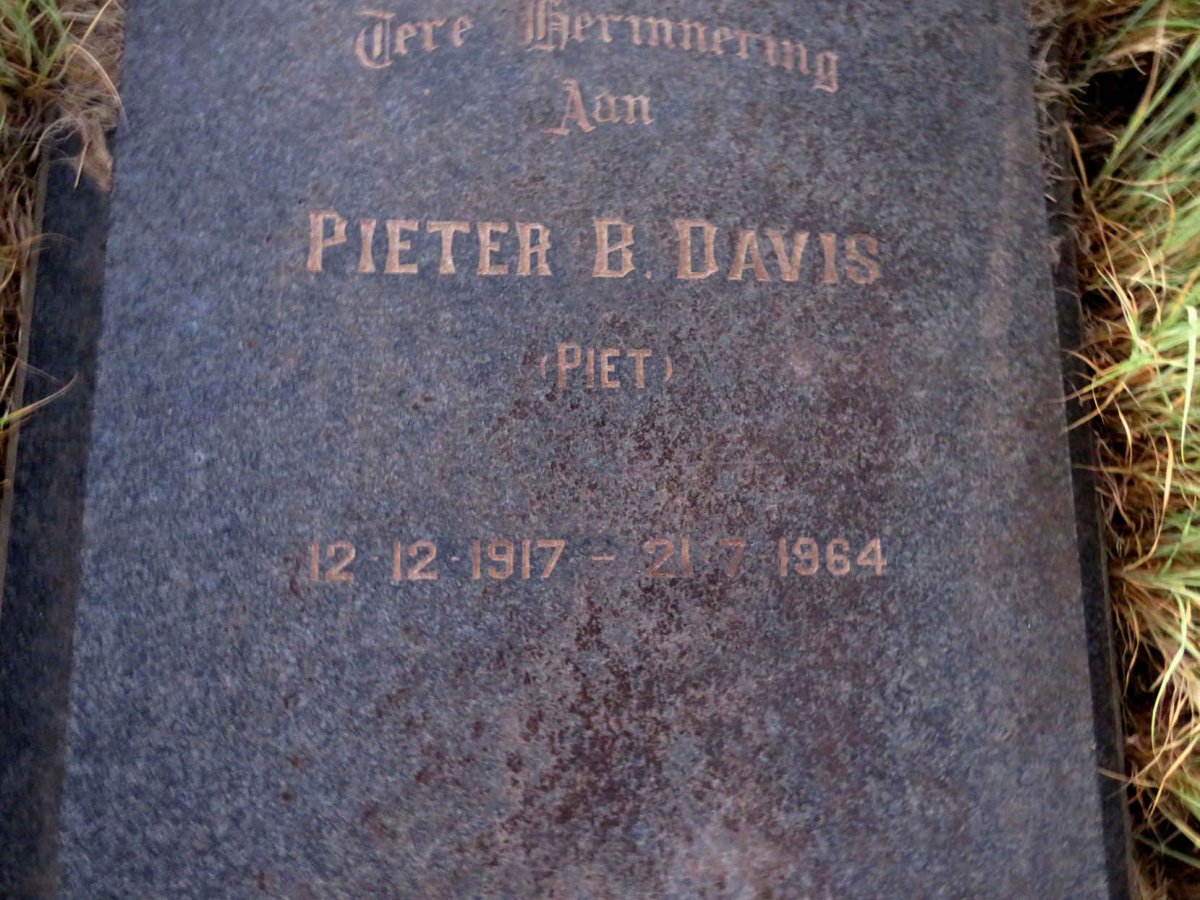 DAVIS Pieter B. 1917-1964